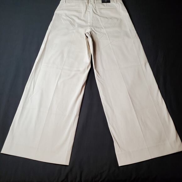 Banana Republic Women's Size 12 NWT Stretch-Cotton Icon Trouser Beige 851200 - Picture 5 of 9